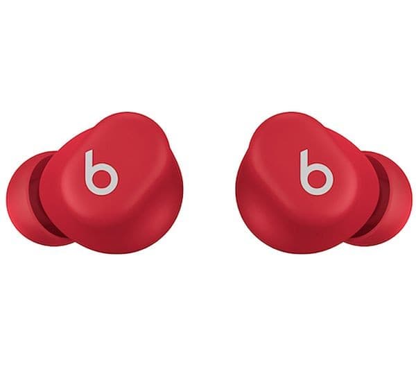 Beats Solo Buds True Wireless Bluetooth Earbuds - Transparent Red - Image 2