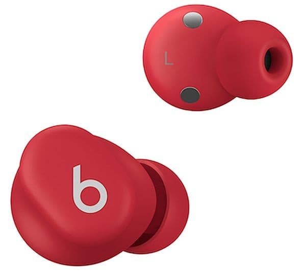Beats Solo Buds True Wireless Bluetooth Earbuds - Transparent Red - Image 3