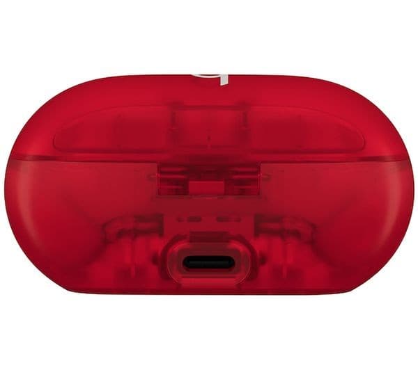 Beats Solo Buds True Wireless Bluetooth Earbuds - Transparent Red - Image 4