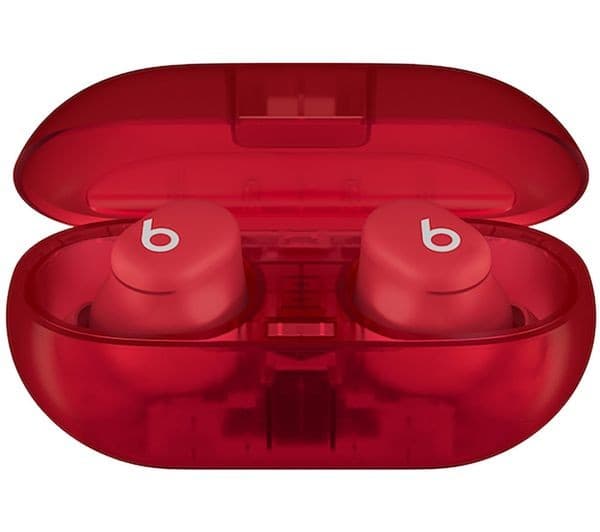 Beats Solo Buds True Wireless Bluetooth Earbuds - Transparent Red - Image 5