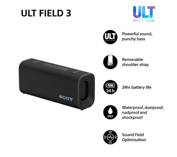 Sony ULT Field 3 Speaker Black - Image 2