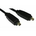 Cables Direct - Cavi FireWire da 1 m, 4 Pin, 4 Pin, 4 Pin, 4-p, Nero, Maschio Connector, 1 m, 10 cm, Colore: Nero