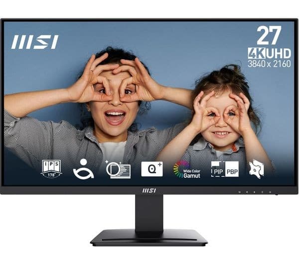 MSI PRO MP273U 27" 4K UHD IPS Monitor Black