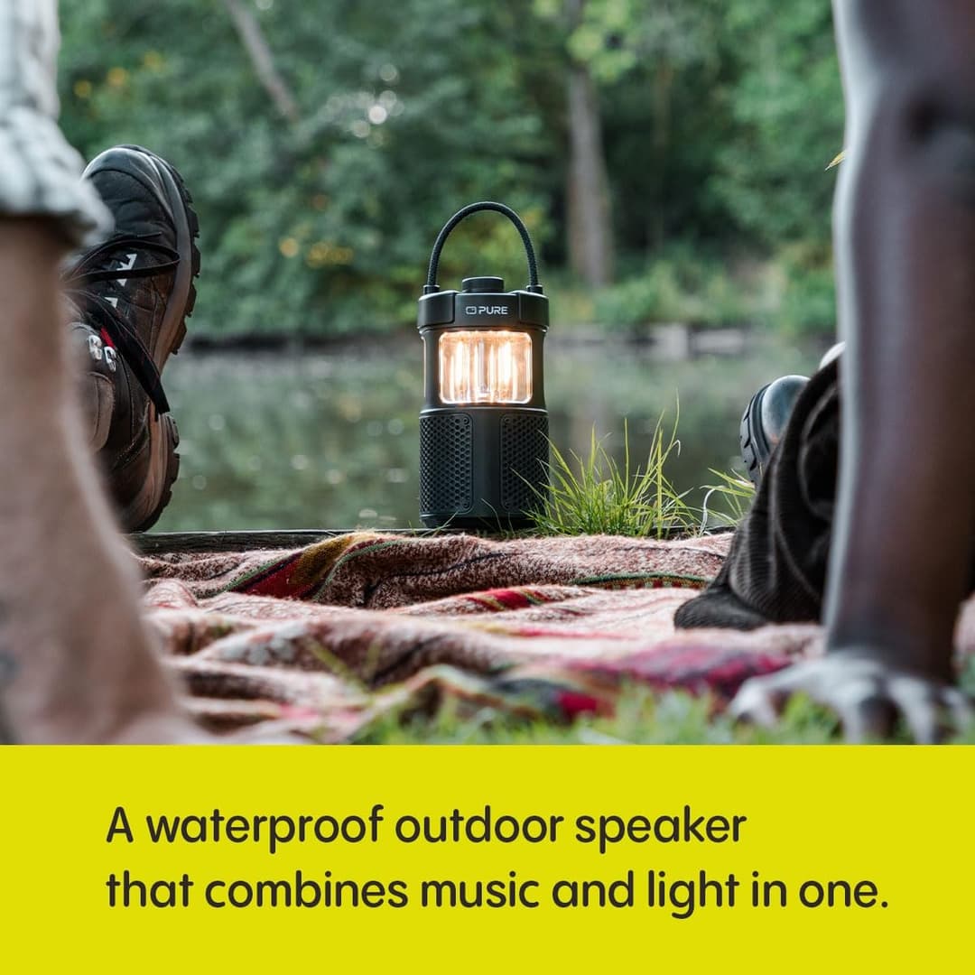 Pure Woodland Glow Outdoor Bluetooth Speaker - Green - Image 2