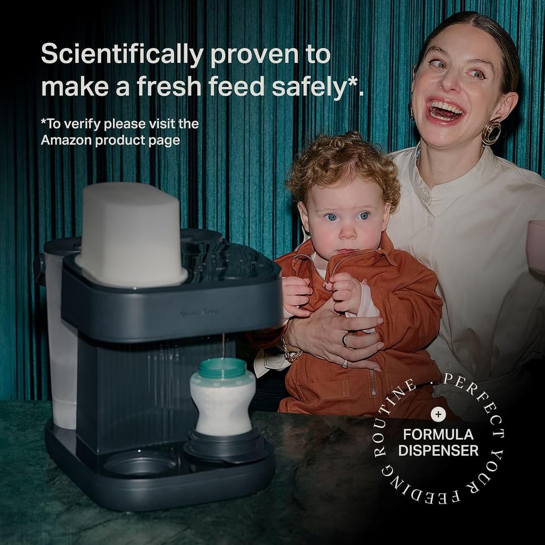 Tommee Tippee Perfect Prep Pro Baby Formula Feed Maker with Antibacterial Filter App Support - Slate - Image 5