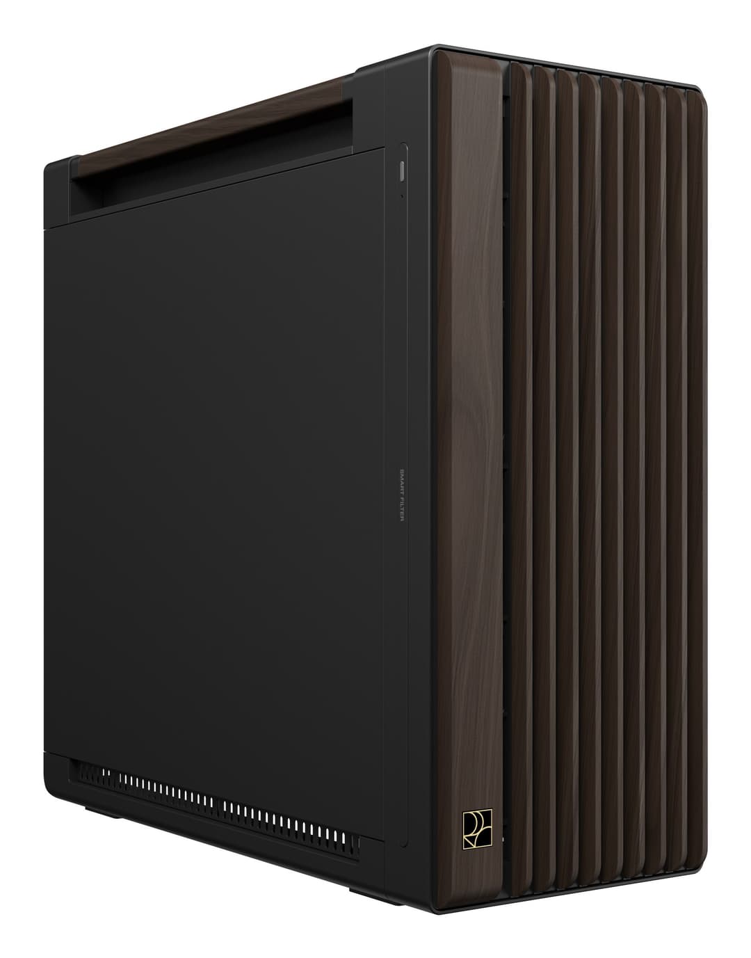 ASUS ProArt PA602 Wood Edition Mid Tower PC Case - Modern Black, Metal Panel - Image 1