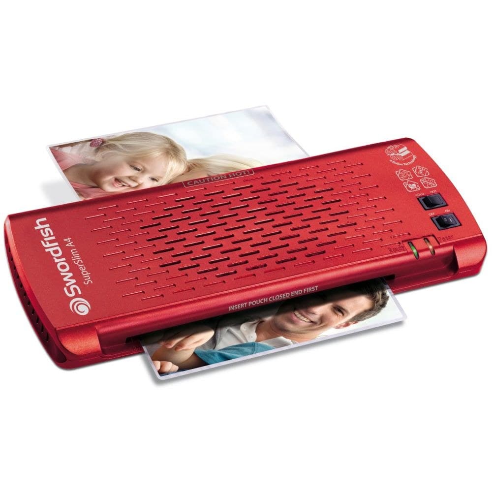 Swordfish Superslim A4 Red Laminator - Image 1