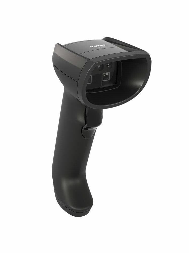 Zebra DS8208-SR Black Vibration USB Kit (DS8208-SR4U2104ZVW): DS8208-SR40004VZWW Corded 1D/2D Barcode Scanner and CBA-U21-S07ZBR Shielded USB Cable - Image 1