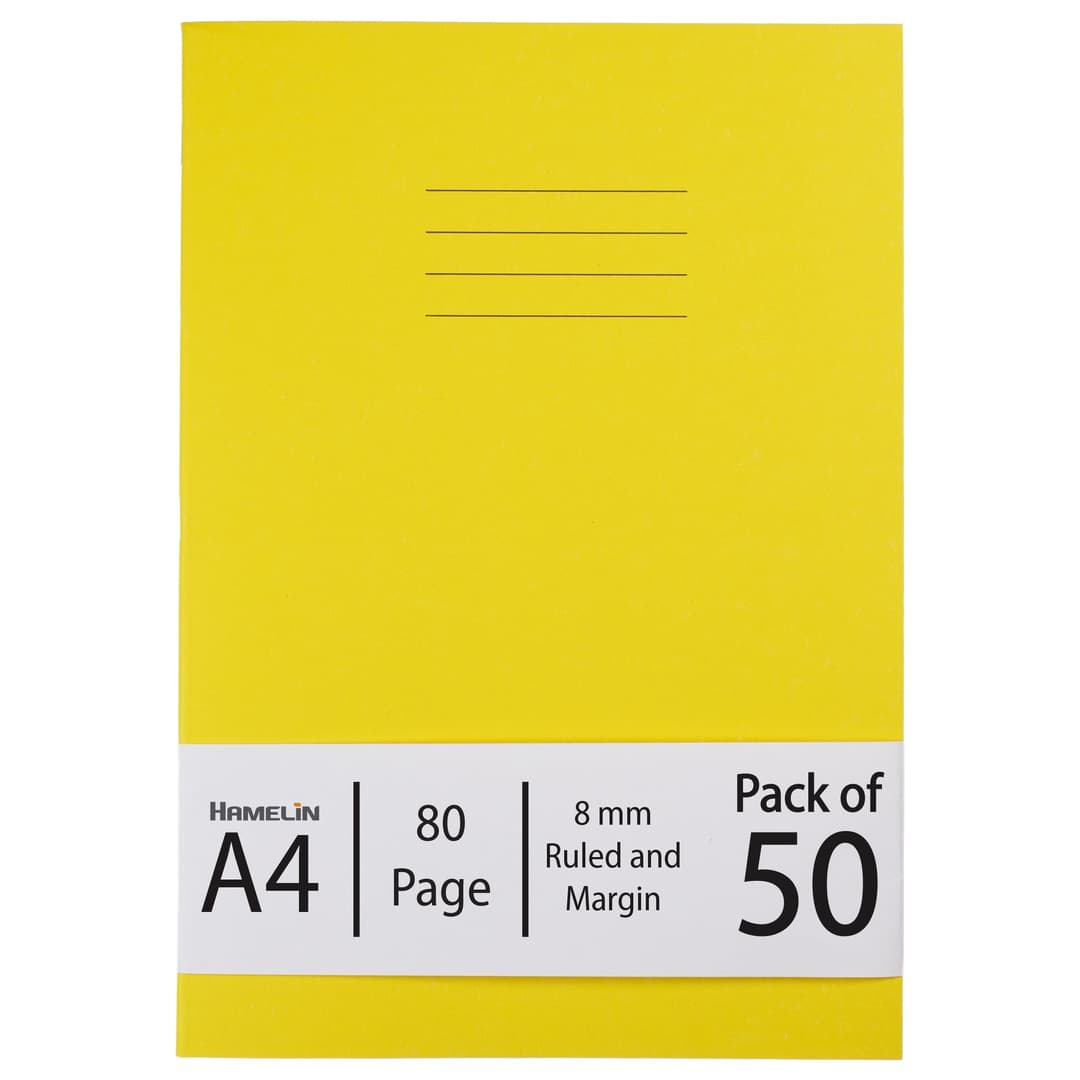 Hamelin A4 Exercise books for Schools - 50 case pack - Image 1