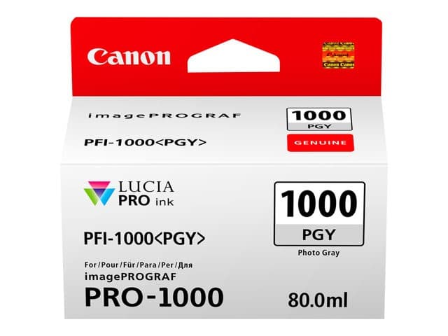 Canon PFI-1000 PGY - photo gray - original - ink tank - Image 2