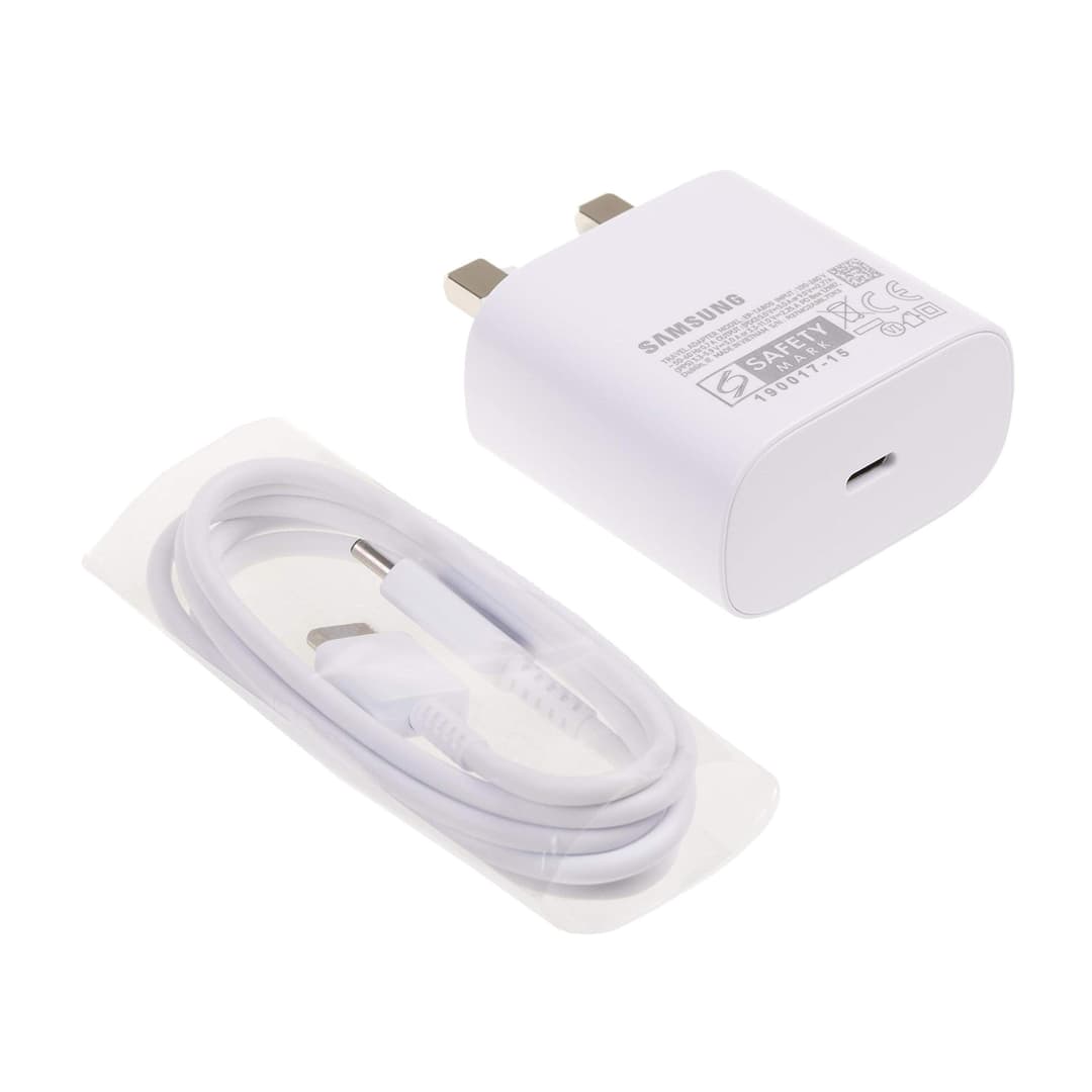 Samsung Original 45W USB-C Tablet and Mobile Phone Wall/Mains Plug Charger - White - Image 2