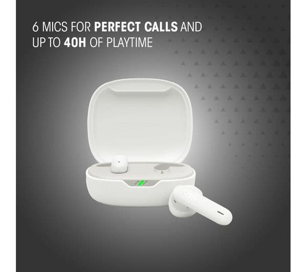 JBL Wave Flex 2 Wireless Bluetooth Earbuds - White - Image 6