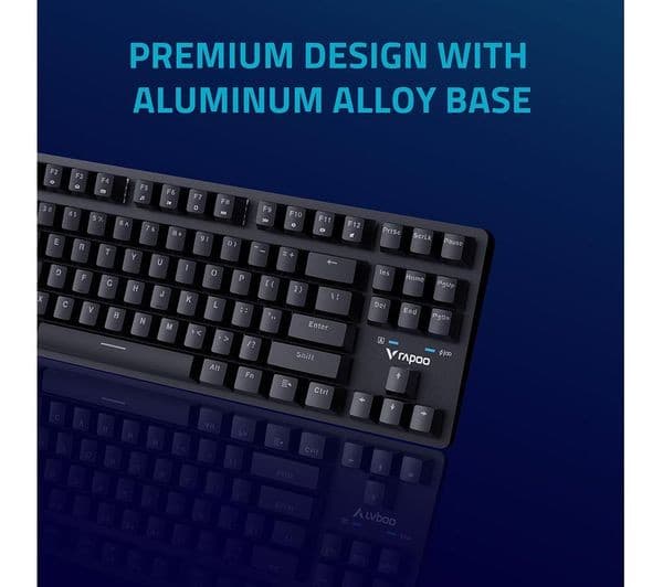 RAPOO V500PRO 2.4 TKL Wireless Mechanical Gaming Keyboard - Black - Image 5