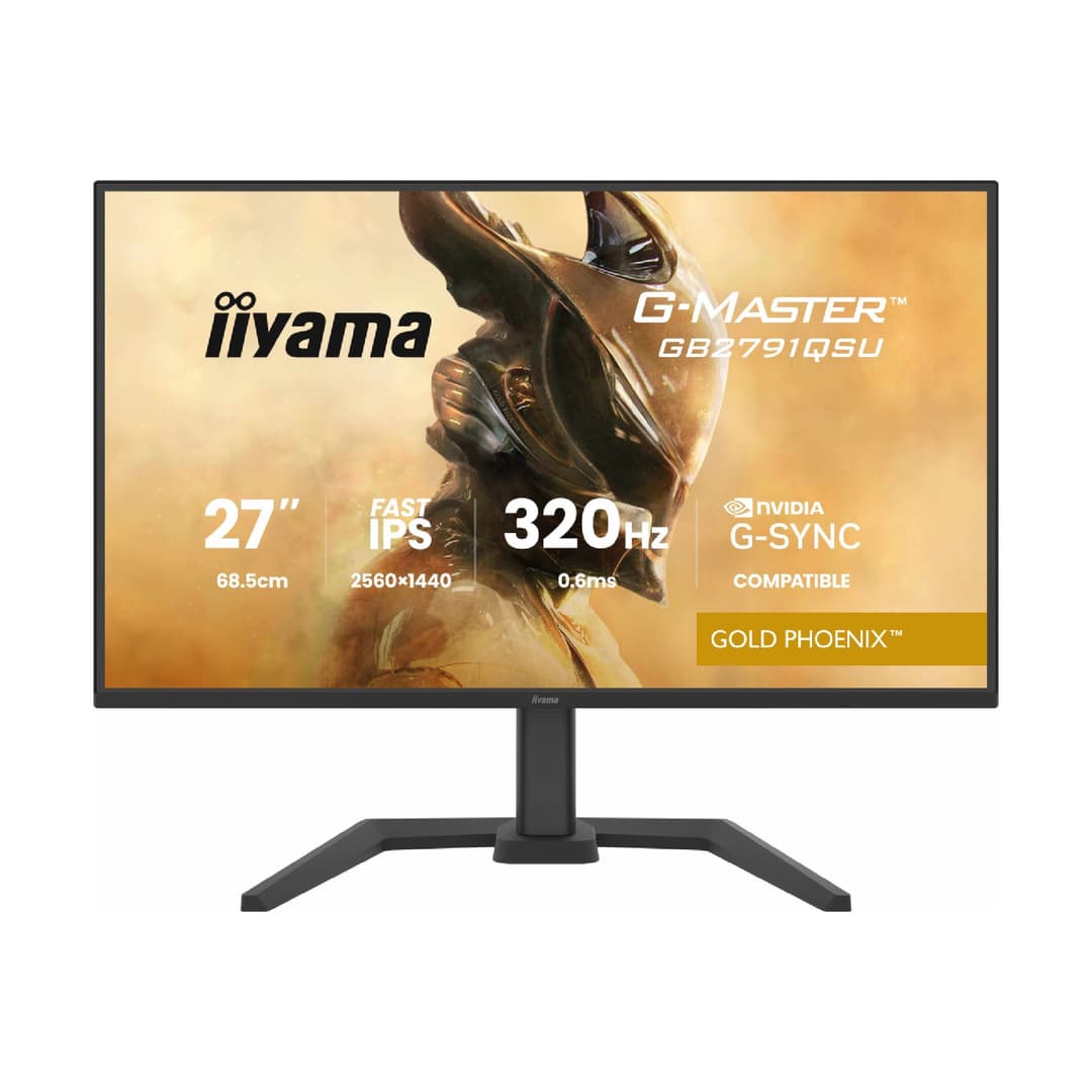 iiyama G-Master GB2791QSU 27" Fast IPS Quad HD 320Hz 0.6ms G-Sync Height Adjustable Gaming Monitor - Image 1