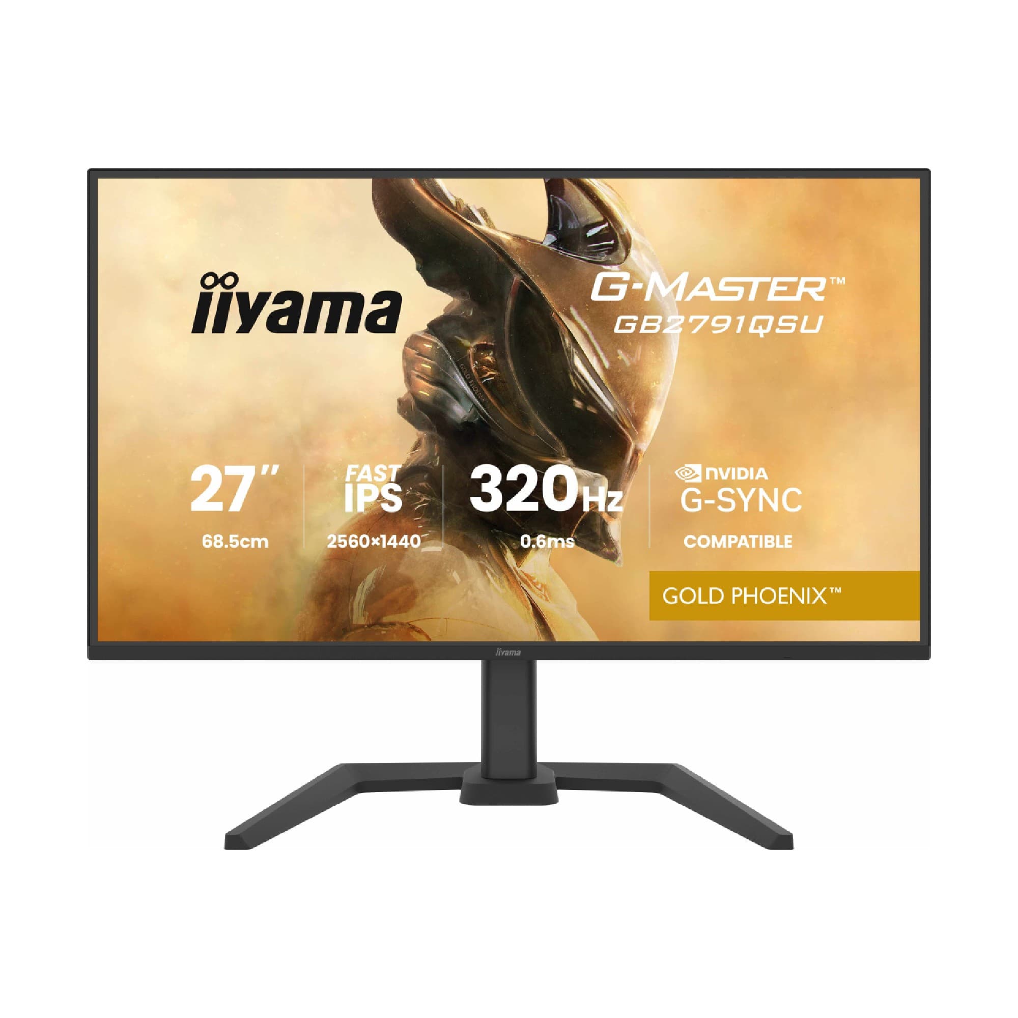 iiyama G-Master GB2791QSU 27" Fast IPS Quad HD 320Hz 0.6ms G-Sync Height Adjustable Gaming Monitor