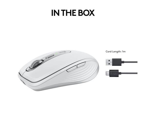 Logitech MX Anywhere 3S Wireless Mouse - Pale Grey - Image 10