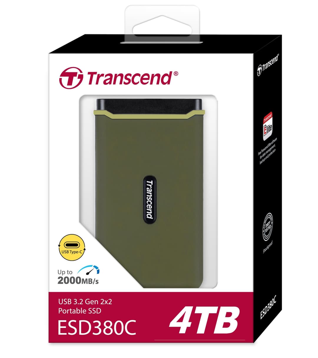 4TB Transcend ESD380C Rugged Portable SSD USB3.2 Type-C - Image 3