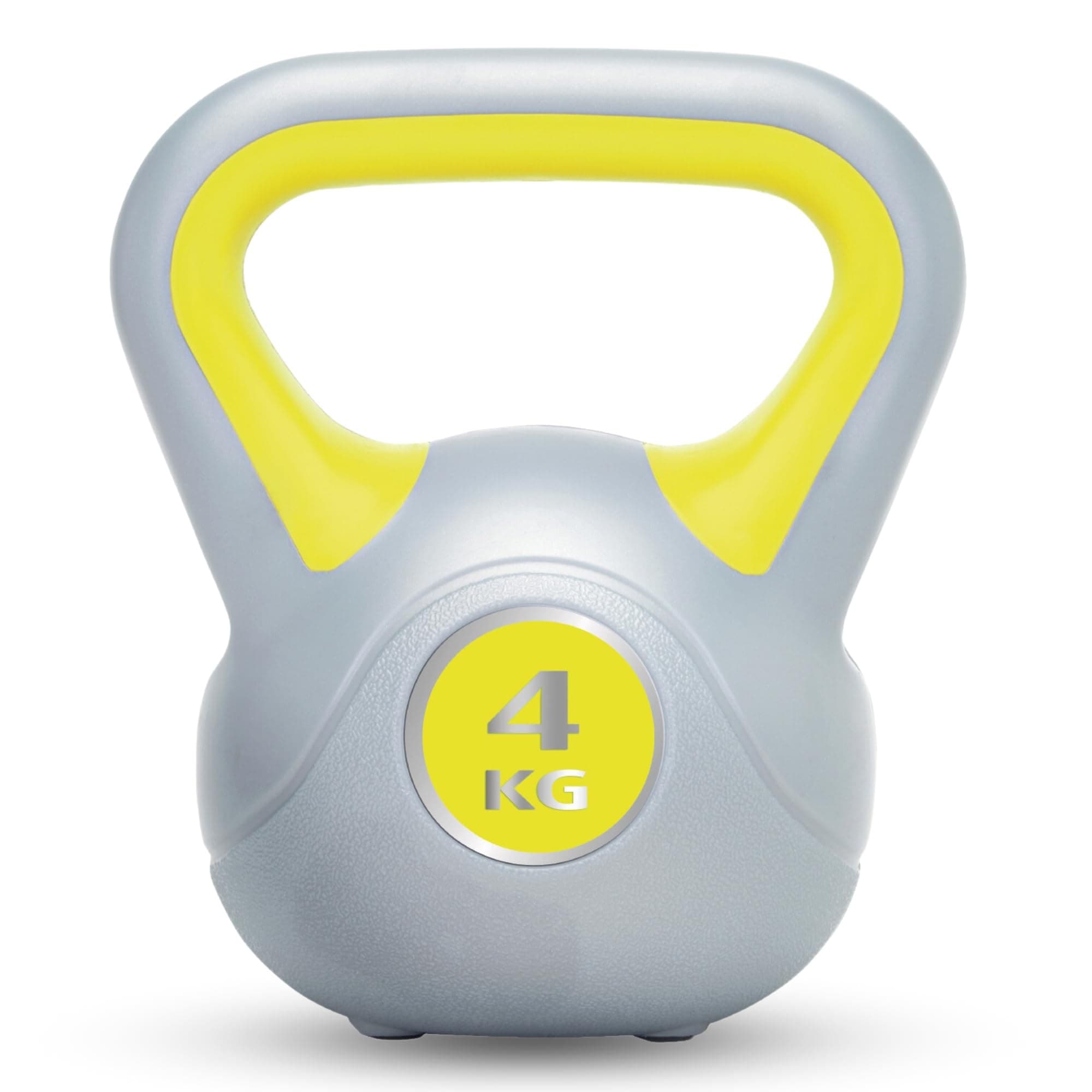Urban Fitness Vinyl Kettlebell 4kg - Yellow