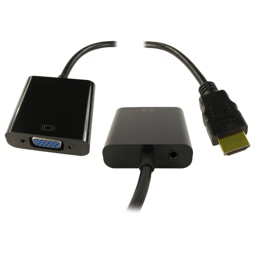 NEWlink HDMI to VGA Adapter with 3.5mm Audio (NLHDMI-HSV02)