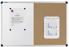 Nobo Classic Combi Blue Felt/Steel Noticeboard 900x600mm