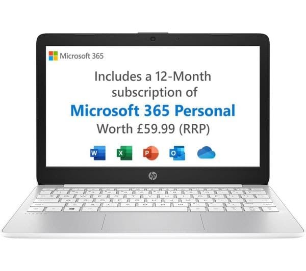HP Stream 11-ak0512sa 11.6" Laptop - Intel® Celeron™, 64 GB eMMC, White - Image 2
