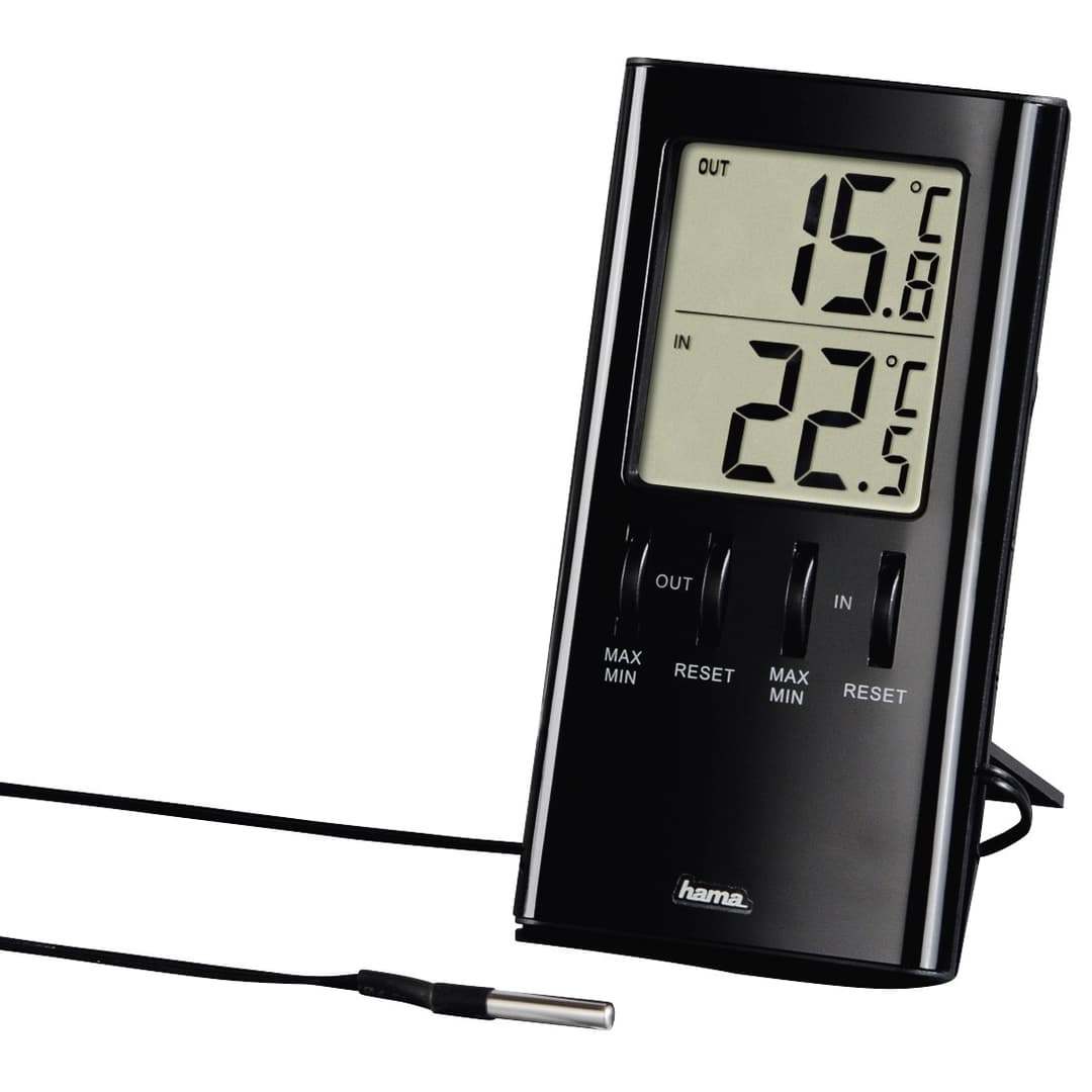 Hama T-350 Electronic environment thermometer Indoor Black - Image 1