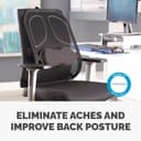 Fellowes Back Support for Office Chair - Professional Series Mesh Office Chair Back Support - Easy To Attach - H19.53 x W30.32 x D36.99cm thumbnail 2
