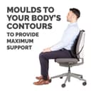Fellowes Back Support for Office Chair - Professional Series Mesh Office Chair Back Support - Easy To Attach - H19.53 x W30.32 x D36.99cm thumbnail 4
