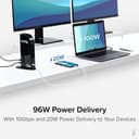 Plugable Technologies 4K USB C Docking Station Triple Monitor with 100W Power Delivery, USB C Dock for Thunderbolt 3 / 4, and USB-C Windows and Mac (3x HDMI and 3x DisplayPort, 1x USB-C, 4x USB 3.0, SD Card Reader) thumbnail 4