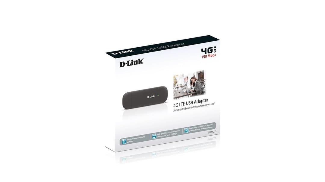 D-Link DWM-222/R 4G LTE USB Adapter - Black - Image 3