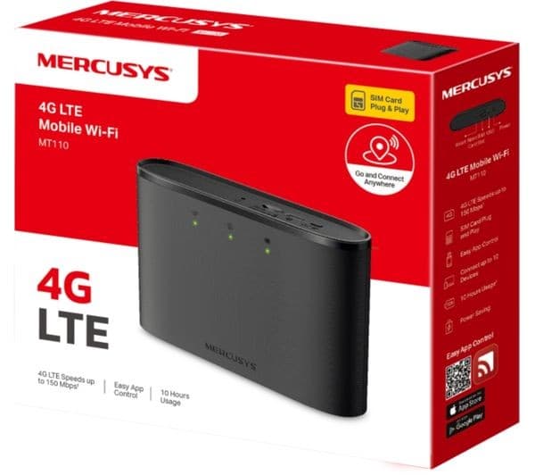Mercusys MT110 4G LTE Router Black - Image 4