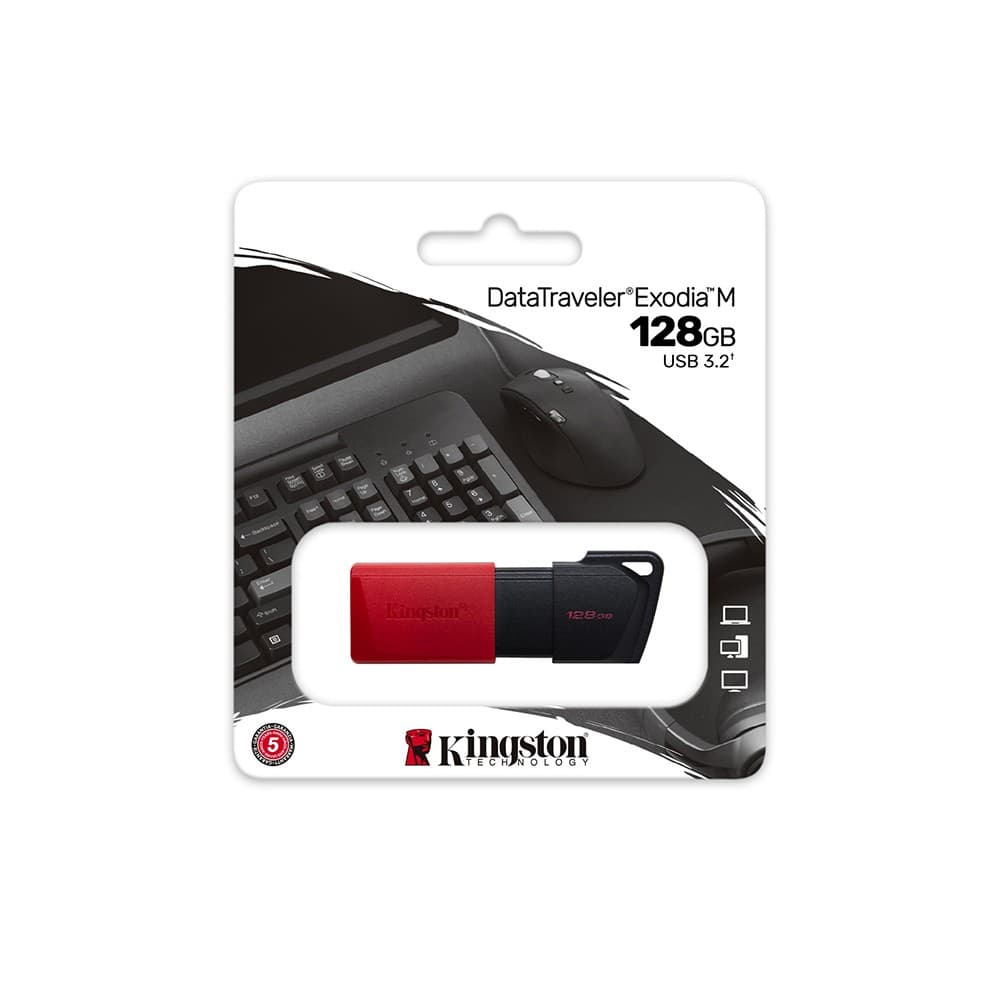 Kingston Technology DataTraveler Exodia M 128GB USB 3.2 Flash Drive - Black - Image 5