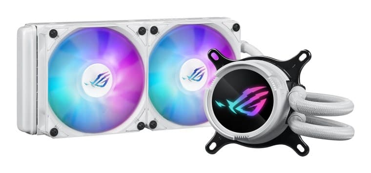 ASUS ROG Strix LC III 240 ARGB Intel/AMD AIO Liquid CPU Cooler - White - Image 1
