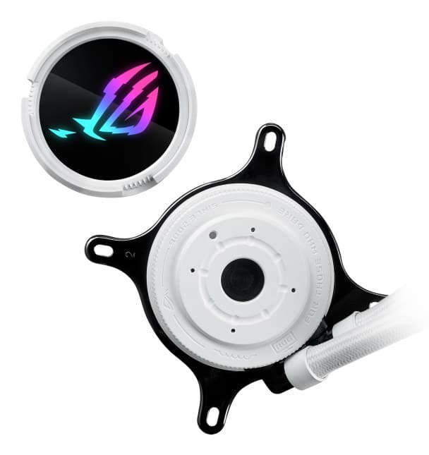 ASUS ROG Strix LC III 240 ARGB Intel/AMD AIO Liquid CPU Cooler - White - Image 4