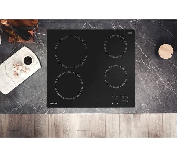 HOTPOINT HR 651 C H 58 cm Electric Ceramic Hob - Black - Image 9