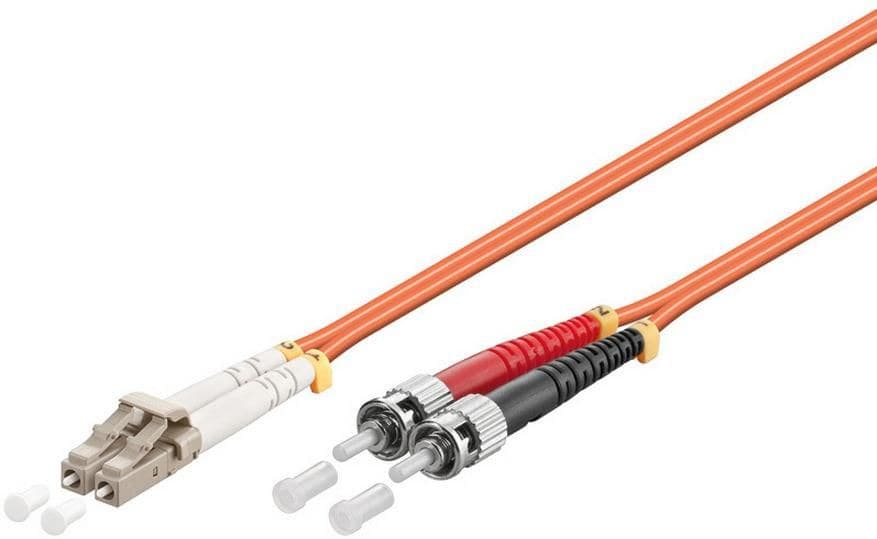 Microconnect OM2 Multimode LC-ST Duplex LSZH Fibre Patch Cable 2m Orange