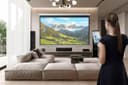 Epson EH-QS100B Ultra short throw projector 4500 ANSI lumens 3LCD UHD 4K (3840x2160) Black thumbnail 3