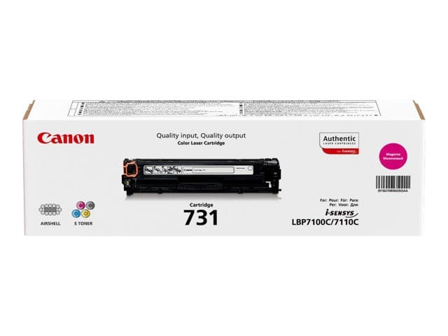 Canon 731 Original Toner Cartridge for i-SENSYS LBP7100Cn/LBP7110Cw - Magenta, Standard Capacity - Image 1