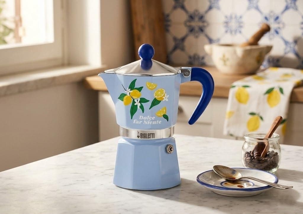 Bialetti Moka Rainbow Dolce Far Niente 0006666 Moka Coffee Maker - Blue - Image 2