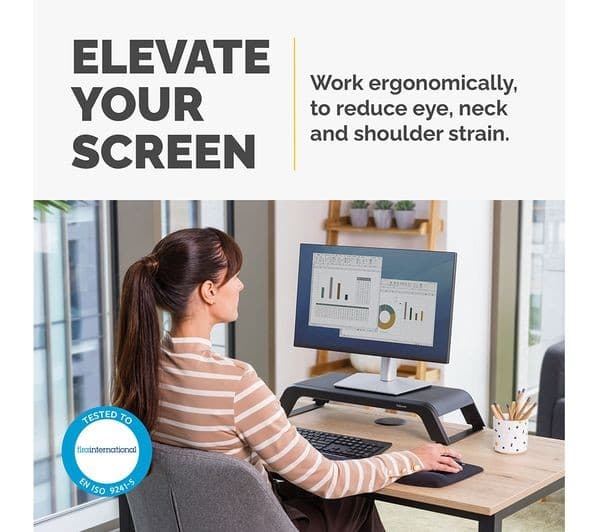 FELLOWES Hana LT Monitor Stand - Black - Image 2