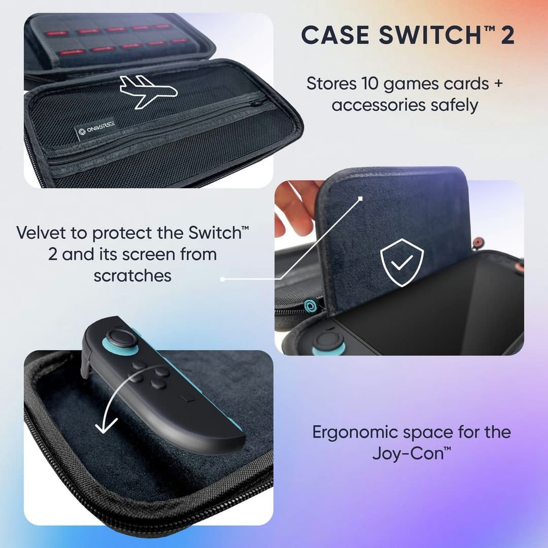 Oniverse Carrying Case 8-in-1 Starter Kit For Nintendo Switch 2 - Image 6