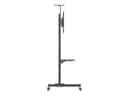 Manhattan TV & Monitor Mount, Trolley Stand, 1 screen, Screen Sizes: 37-65", Black, VESA 200x200 to 600x400mm, Max 40kg, LFD, Lifetime Warranty cart - for flat panel / AV System / camera - black thumbnail 2