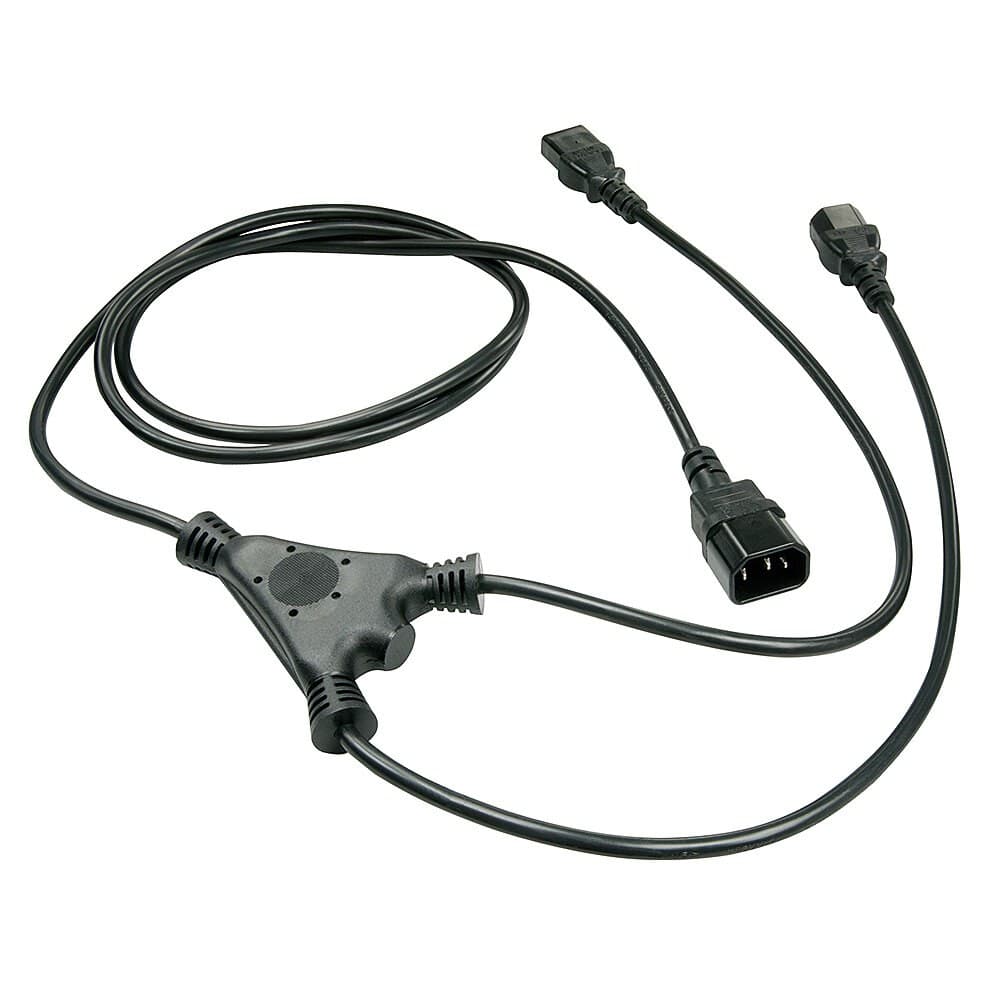 Lindy 1m IEC Splitter Cable IEC C14 to 2 x IEC C13 - Image 2