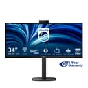 Philips 3000 series 34B2U3600CH/00 computer monitor 86.4 cm (34") 3440 x 1440 pixels Wide Quad HD LCD Black thumbnail 3