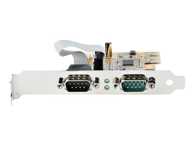 StarTech.com 2-Port PCI Express Serial Card, Dual Port PCIe to RS232 (DB9) Serial Interface Card, 16C1050 UART, Standard or Low Profile Brackets, COM Retention, For Windows & Linux - PCIe to Dual DB9 Card (21050-PC-SERIAL-CARD) - serial adapter - PCIe 2.0 - Image 6