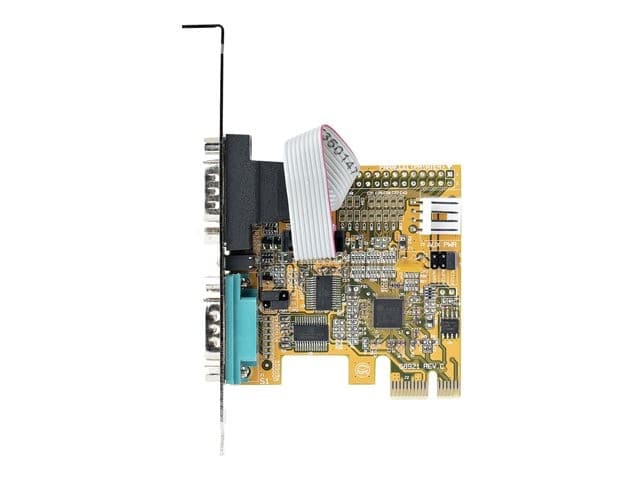 StarTech.com 2-Port PCI Express Serial Card, Dual Port PCIe to RS232 (DB9) Serial Interface Card, 16C1050 UART, Standard or Low Profile Brackets, COM Retention, For Windows & Linux - PCIe to Dual DB9 Card (21050-PC-SERIAL-CARD) - serial adapter - PCIe 2.0 - Image 8