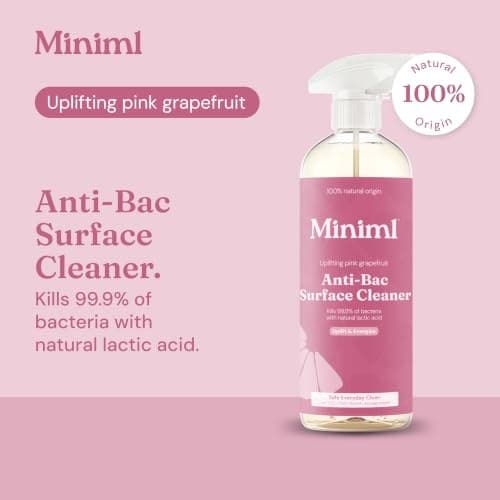 Miniml Eco Antibacterial Surface Cleaner Spray 750ml – Grapefruit - Image 5