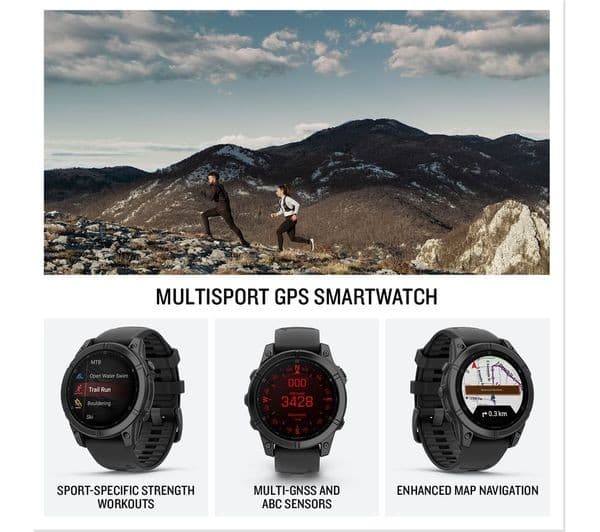 Garmin Fēnix E Smartwatch 47mm Slate Grey - Image 2