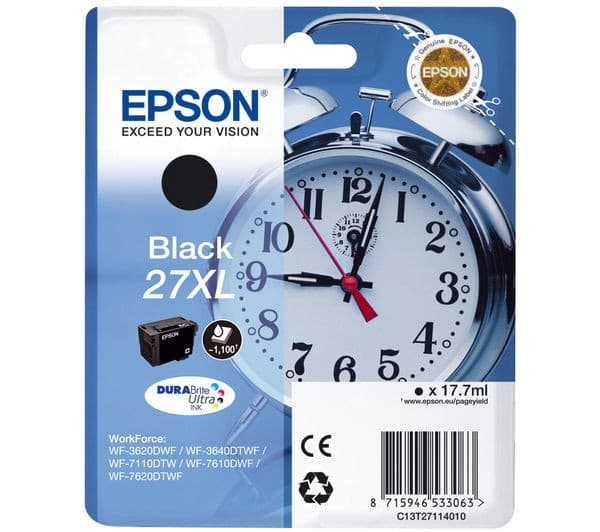 Epson 27XL - XL - black - original - ink cartridge - Image 1