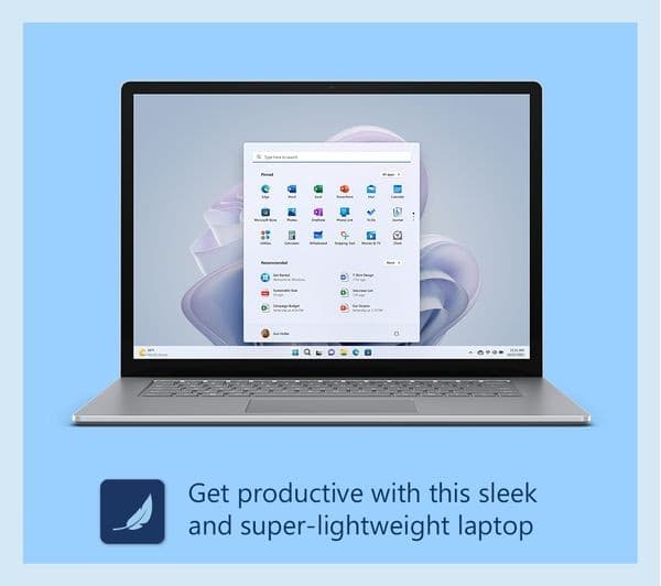 MICROSOFT 15" Surface Laptop 5 - Intel® Core™ i7, 256 GB SSD, Platinum - Image 2